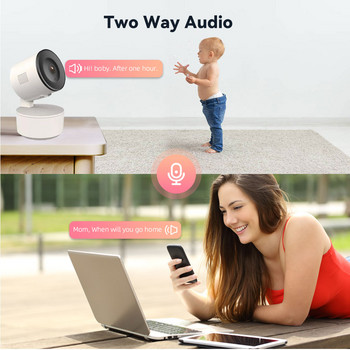 Tuya Smart WiFi 3MP IP Camera 1080P Security Αυτόματη παρακολούθηση κίνησης Ανίχνευση φωνητικής ενδοεπικοινωνίας Εσωτερική οθόνη μωρού Onvif