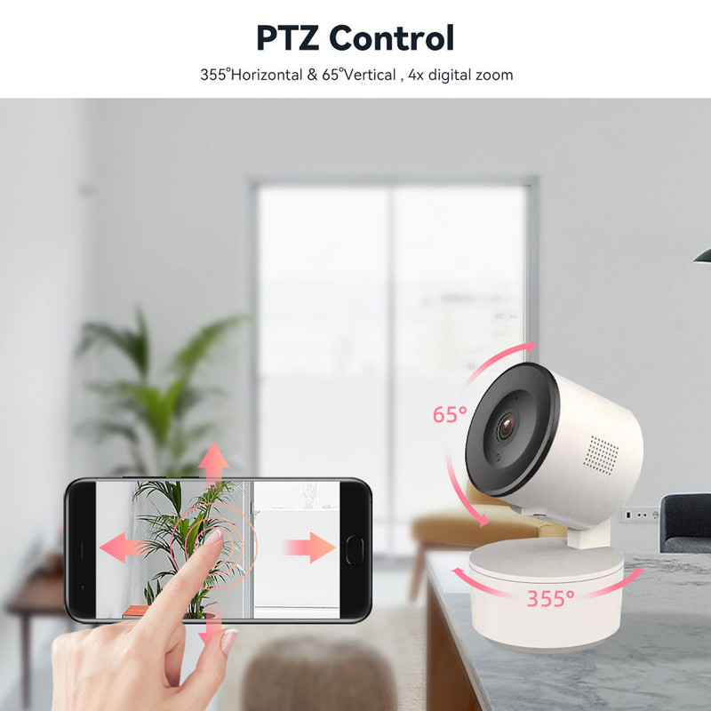 Tuya Smart WiFi 3MP IP kamera 1080P apsauga, automatinis sekimas judesių aptikimas balso domofonas, vidinis kūdikių monitorius Onvif
