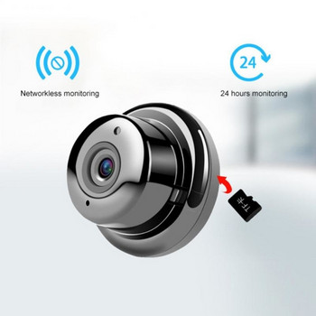 HD 1080P Mini Wifi IP камера Безжична вътрешна камера Нощно виждане Двупосочно аудио детекция на движение Бебефон PK V380 камера