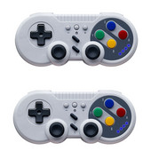 1/2 vnt. belaidžio žaidimų pulto žaidimų konsolės valdiklio vairasvirtė, skirta „Nintendo Switch“ kompiuteriui su dviguba variklio vibracijos turbo funkcija