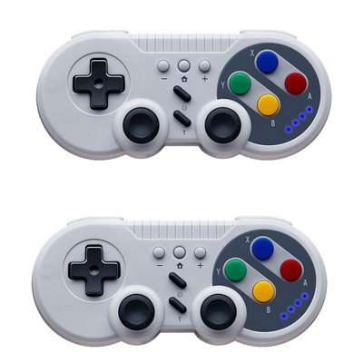 1/2 vnt. belaidžio žaidimų pulto žaidimų konsolės valdiklio vairasvirtė, skirta „Nintendo Switch“ kompiuteriui su dviguba variklio vibracijos turbo funkcija