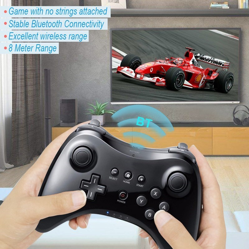 Za Wii U Pro kontroler kompatibilan Nintendo USB Classic Dual Analog Bluetooth bežični daljinski upravljač za WiiU Pro U gamepad