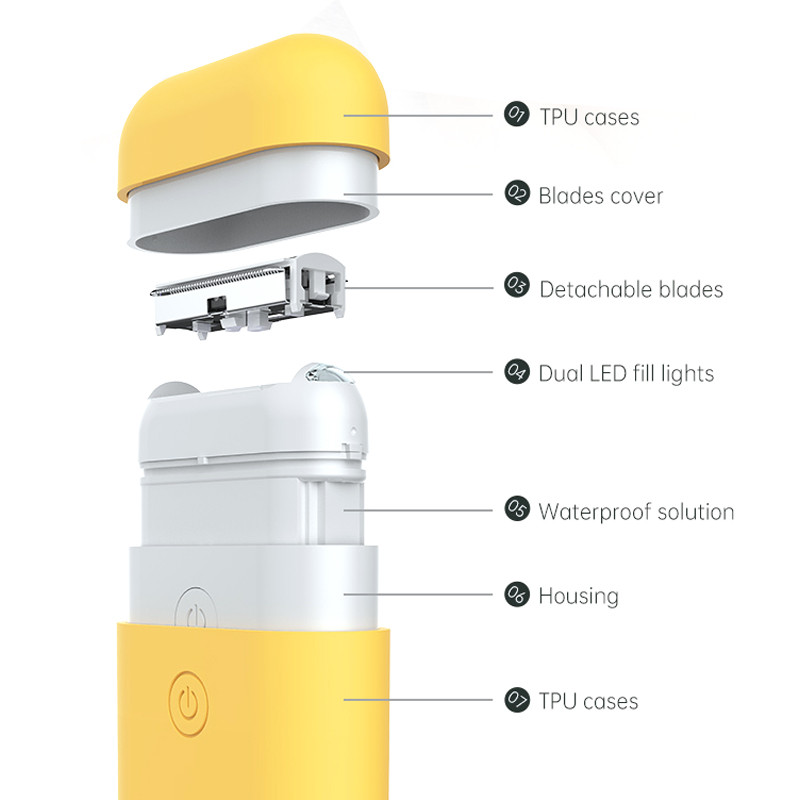 Profesionalus neskausmingas plaukų šalinimas privačių dalių epiliatorius Įkraunamas moteriškas kūno veido kojų bikinio elektrinis skustuvas plaukų šalinimas