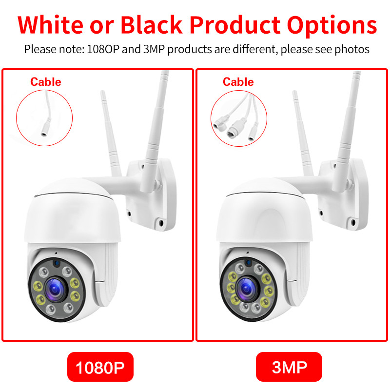 Cameră IP NROMG 1080P Wifi în aer liber PTZ Cameră de securitate pentru acasă AI Human Detect H.265 Color Viziune de noapte Impermeabil