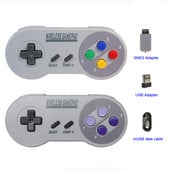 Bezdrôtové gamepady 2,4 GHz Joypad Joystick ovládač pre konzolu SNES Super Nintendo Classic MINI, diaľkové ovládanie, príslušenstvo
