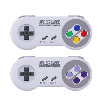 Bezdrôtové gamepady 2,4 GHz Joypad Joystick ovládač pre konzolu SNES Super Nintendo Classic MINI, diaľkové ovládanie, príslušenstvo
