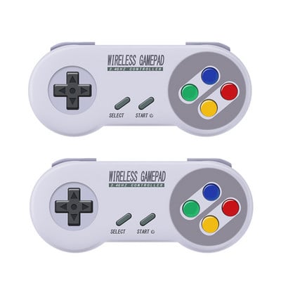 Bezdrôtové gamepady 2,4 GHz Joypad Joystick ovládač pre konzolu SNES Super Nintendo Classic MINI, diaľkové ovládanie, príslušenstvo