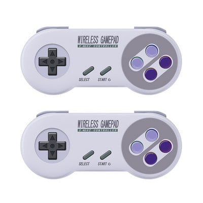 Bezdrôtové gamepady 2,4 GHz Joypad Joystick ovládač pre konzolu SNES Super Nintendo Classic MINI, diaľkové ovládanie, príslušenstvo
