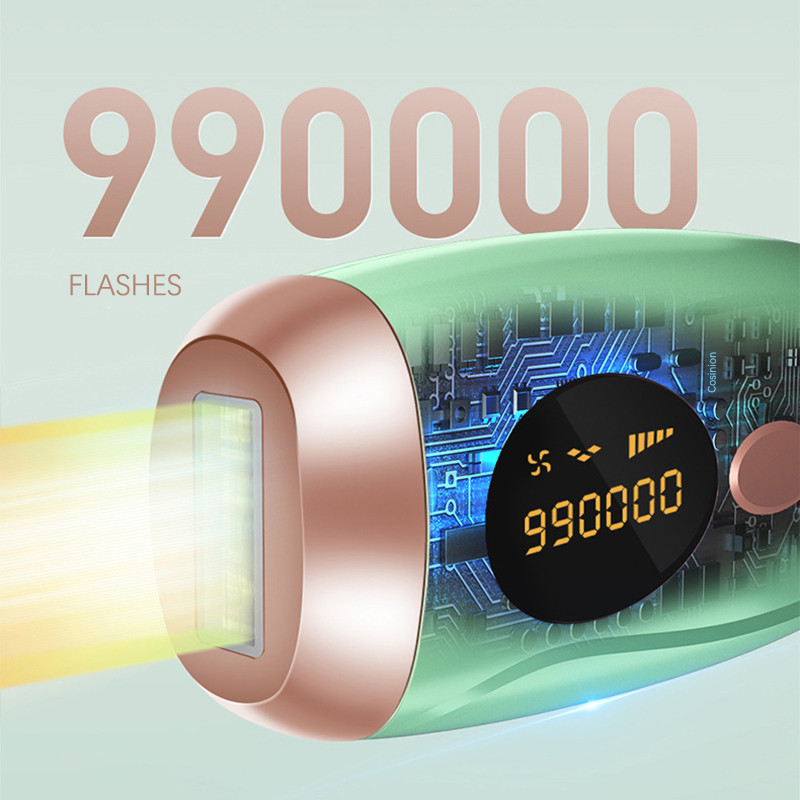 IPL laserski epilator za žene LCD laserski uređaj za uklanjanje dlačica 990000 bljeskova Trajni bezbolni fotonski laserski depilador Uklanjač dlačica