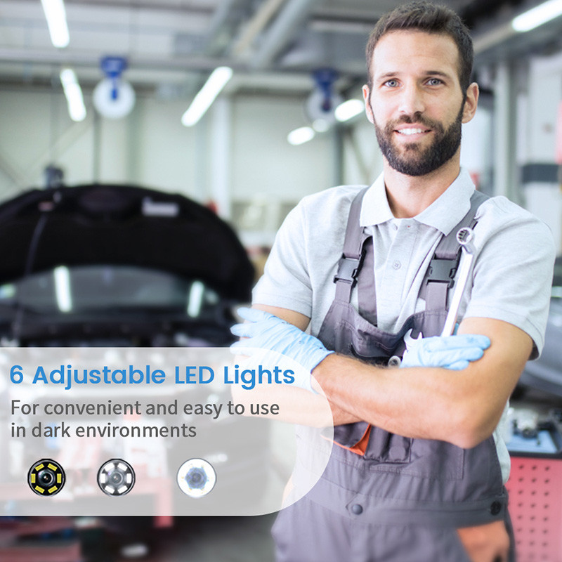 MS450 vieno ir dviejų objektyvų pramoninis endoskopas 1080P 4,5 colių skystųjų kristalų vamzdžių kanalizacijos tikrinimo kamera vandeniui atspari gyvatės kamera su 6 LED