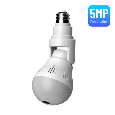 Wifi 360 stupnjeva panoramska kamera 3MP 5MP sigurnosna lampa žarulja CCTV video bežična IP kamera nadzor Fisheye HD noćni vid