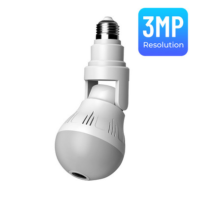 Wifi 360 stupnjeva panoramska kamera 3MP 5MP sigurnosna lampa žarulja CCTV video bežična IP kamera nadzor Fisheye HD noćni vid