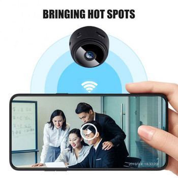 A9 Κάμερα Ασφαλείας 1080P HD IR Νυχτερινής όρασης IP Κάμερα εσωτερικού χώρου Wifi Ασύρματη μίνι βιντεοκάμερα Εποπτεία Προστασίας Ασφάλειας σπιτιού