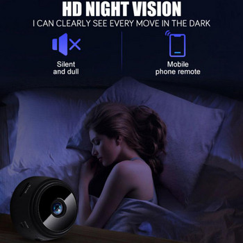 A9 Охранителна камера 1080P HD IR нощно виждане IP камера вътрешна Wifi безжична мини видеокамера Домашна сигурност Защита Наблюдение