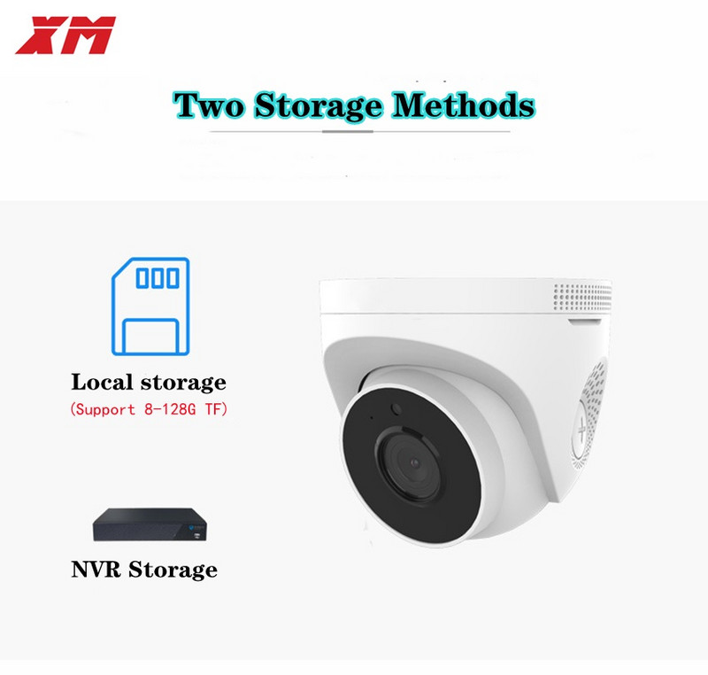 XM H.265 3MP 2K IP kamera PoE unutarnja dome sigurnosna kamera Dvosmjerni audio AI Smart detekcija pokreta Alarm P2P podrška Micro SD