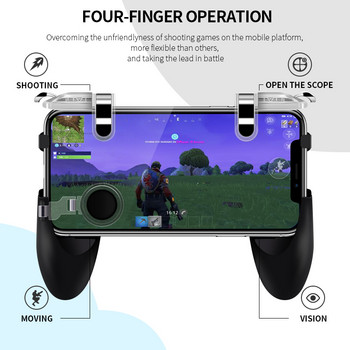 Pubg Game Gamepad за мобилен телефон Game Controller l1r1 Shooter Trigger Fire Button за IPhone For Free Fire