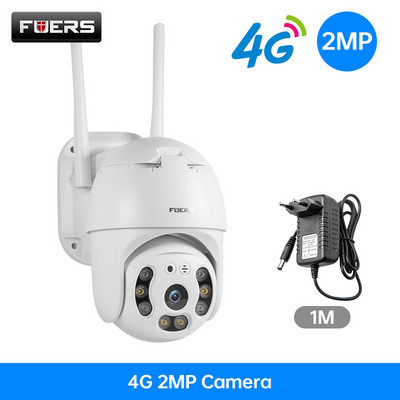 Fuers 4G LTE SIM kortelės IP kamera PTZ 1080P 3MP 5MP belaidė WIFI lauko apsauga kupolinė kamera CCTV P2P Onvif dvipusis garsas iCsee