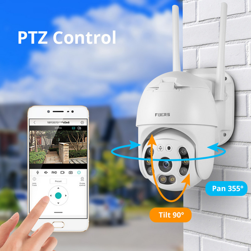 Fuers 4G LTE SIM kortelės IP kamera PTZ 1080P 3MP 5MP belaidė WIFI lauko apsauga kupolinė kamera CCTV P2P Onvif dvipusis garsas iCsee