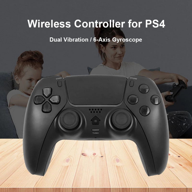 PS4 belaidžiam valdikliui „Dual Sense PlayStation4“ vairasvirte, 6 ašių dvigubos vibracijos žaidimų pultelis, skirtas PS4 konsoliniam kompiuteriui nešiojamam kompiuteriui „Android“