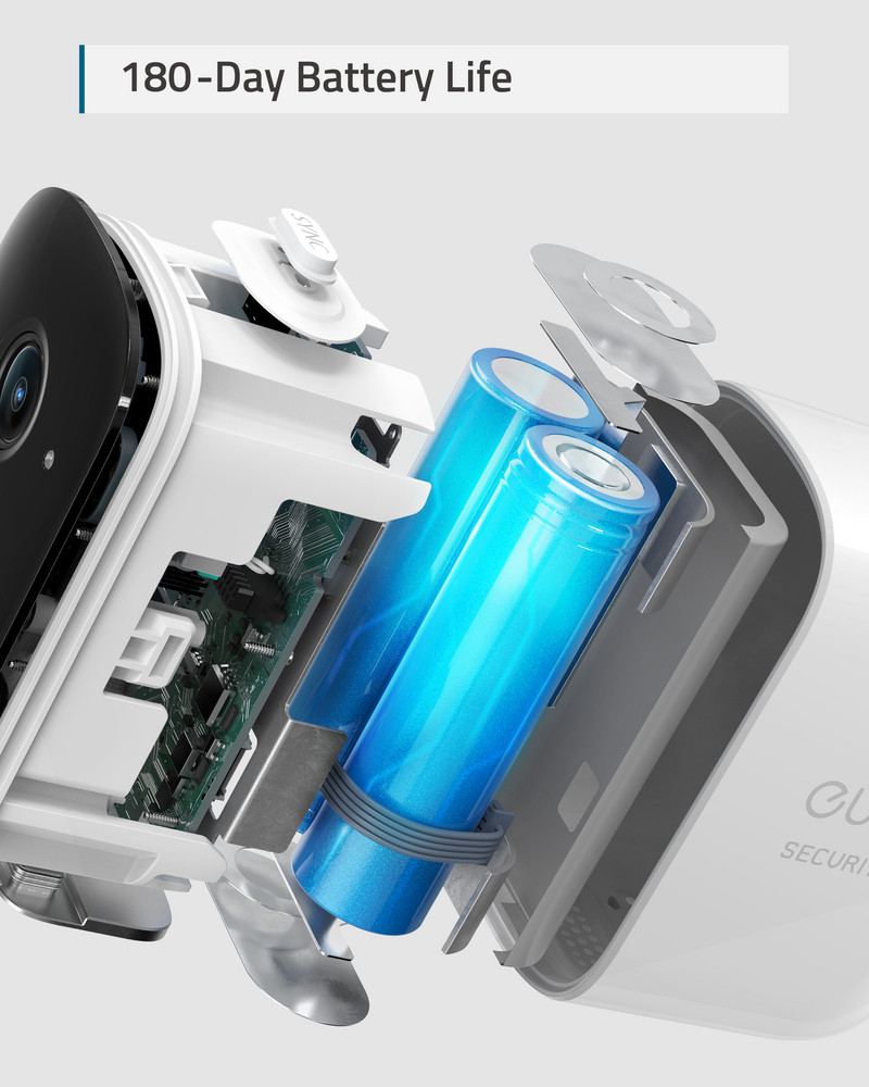 eufy Sigurnost eufyCam 2C Pro Bežični kućni sigurnosni sustav 2K Rezolucija 180-dnevno trajanje baterije Bez mjesečne naknade Noćni vid EU&UK