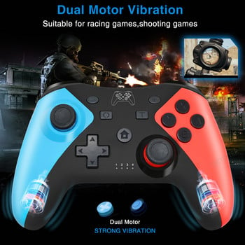 Υποστήριξη Gamepad Bluetooth Dual Vibration Joystick Συμβατό Nintendo Switch Pro/Oled 6 Axis-gyros Wireless Controller για τηλέφωνο