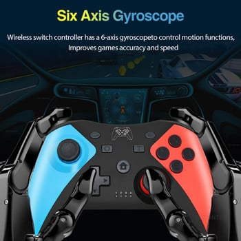 Υποστήριξη Gamepad Bluetooth Dual Vibration Joystick Συμβατό Nintendo Switch Pro/Oled 6 Axis-gyros Wireless Controller για τηλέφωνο