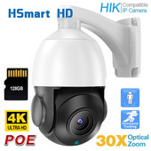 8MP 4K PTZ Zoom 30x Focalizare automată Cameră PTZ Speed Dome pentru exterior POE H.265 Supraveghere CCTV AI Cameră de urmărire Compatibilă Hikvision