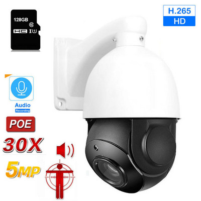 8MP 4K PTZ Zoom 30x Focalizare automată Cameră PTZ Speed Dome pentru exterior POE H.265 Supraveghere CCTV AI Cameră de urmărire Compatibilă Hikvision