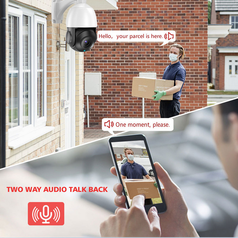 8MP 4K PTZ Zoom 30x Focalizare automată Cameră PTZ Speed Dome pentru exterior POE H.265 Supraveghere CCTV AI Cameră de urmărire Compatibilă Hikvision