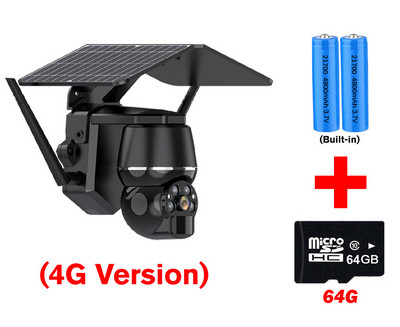 Belaidis belaidis WiFi 4G fotoaparatas, įkraunamas saulės baterijos, maitinamas išmaniųjų namų lauko saugumo apsauga CCTV stebėjimo IP kamera