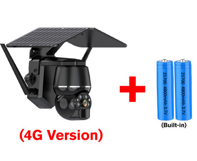Belaidis belaidis WiFi 4G fotoaparatas, įkraunamas saulės baterijos, maitinamas išmaniųjų namų lauko saugumo apsauga CCTV stebėjimo IP kamera