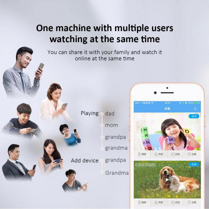 Tuya A9 1080P Mini IP kamera Smart Life APP WIFI Sigurnost Kućna kuća Dadilja Video nadzor CCTV Indoor Wireless Night Vision