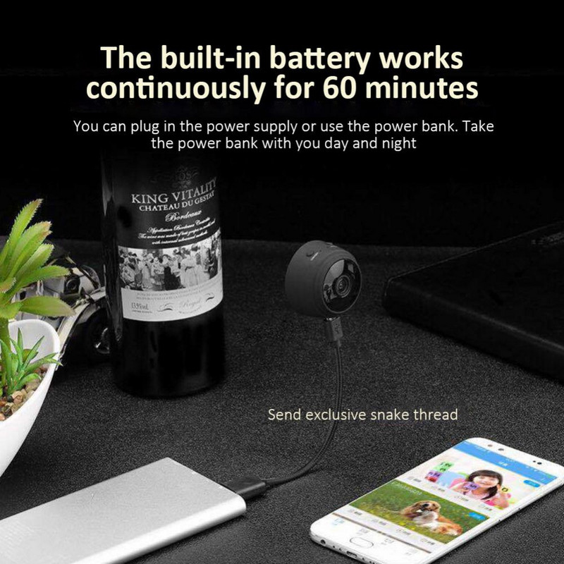 Tuya A9 1080P Mini IP kamera Smart Life APP WIFI Sigurnost Kućna kuća Dadilja Video nadzor CCTV Indoor Wireless Night Vision