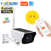 Tuya WiFi vonkajšia solárna kamera vodotesná 1080P cloudová bezpečnostná kamera batéria solárne nabíjanie PIR pohybový alarm obojsmerný zvuk