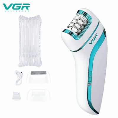 Epilator VGR 3 în 1 Epilator reîncărcabil pentru îndepărtarea părului facial Epilator pentru femeie aparat de ras pentru picioare Aparat pentru îndepărtarea calusului Epilator pentru femei V-713