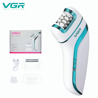 Epilator VGR 3 în 1 Epilator reîncărcabil pentru îndepărtarea părului facial Epilator pentru femeie aparat de ras pentru picioare Aparat pentru îndepărtarea calusului Epilator pentru femei V-713
