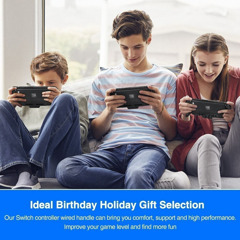 Suderinamas su rankiniu valdikliu „Nintendo Switch“ dvigubo variklio vibracijos valdymo pultas Integruota 6 ašių „Gyro Gamepad“ vairasvirtė jungikliui