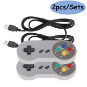 2 vnt USB valdiklio žaidimų pultelis Super žaidimų valdiklis SNES USB klasikinis žaidimų pulto žaidimų vairasvirtė, skirta Raspberry Pi, skirta kompiuteriniams MAC žaidimams