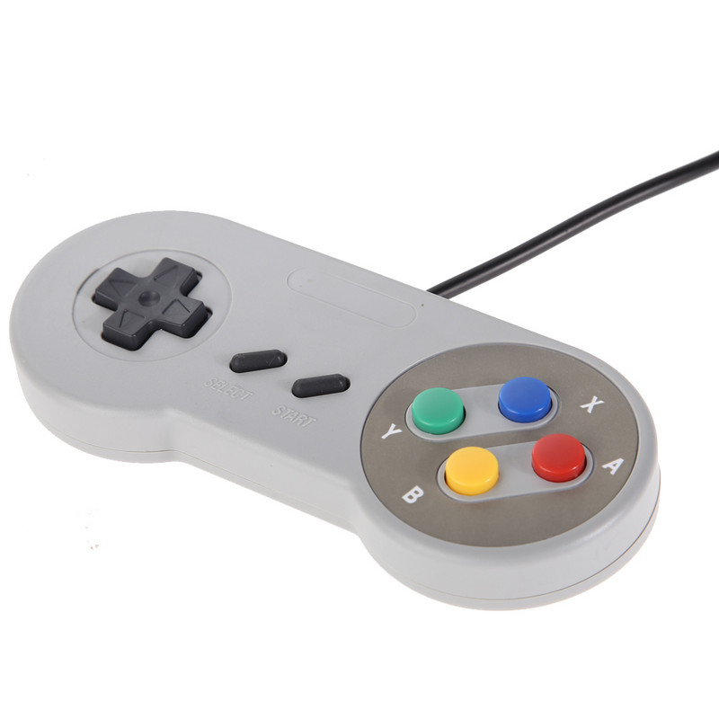 2 vnt USB valdiklio žaidimų pultelis Super žaidimų valdiklis SNES USB klasikinis žaidimų pulto žaidimų vairasvirtė, skirta Raspberry Pi, skirta kompiuteriniams MAC žaidimams