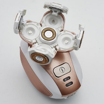 Επαναφορτιζόμενη φορητή συσκευή αποτρίχωσης με πέντε λεπίδες USB για γυναίκες ανώδυνη αποτρίχωση προσώπου Αποτρίχωση βραχιόνων ποδιών 20#39