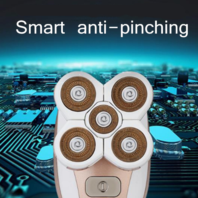 USB įkraunamas nešiojamas penkių ašmenų elektrinis epiliatorius moterims neskausmingam plaukų šalinimui veido kūno, kojų rankų depiliatorius, saugus 20#39