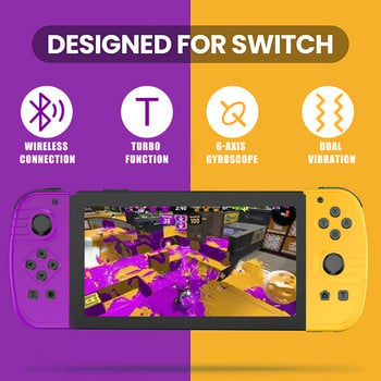 Joy Pad Gamepad για ασύρματο χειριστήριο Nintendo Switch, αριστερό και δεξιό χειριστήριο παιχνιδιών με Υποστήριξη λαβής Έλεγχος λειτουργίας αφύπνισης