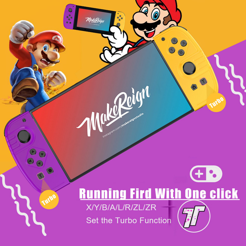 Joy Pad Gamepad pentru controler wireless Nintendo Switch, controlere de jocuri din stânga și din dreapta cu suport pentru prindere Controlul funcției de trezire