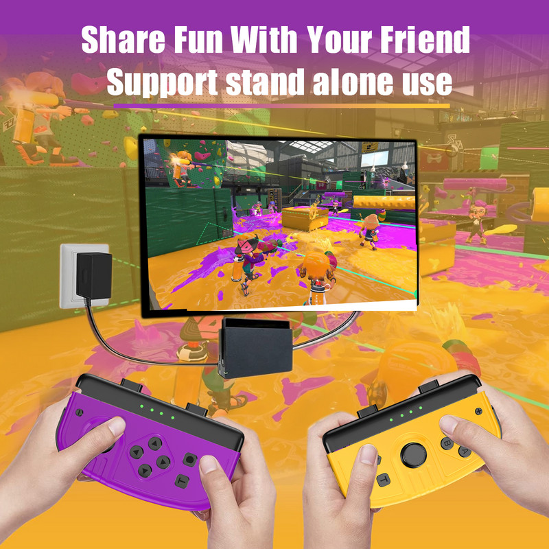 Joy Pad Gamepad pentru controler wireless Nintendo Switch, controlere de jocuri din stânga și din dreapta cu suport pentru prindere Controlul funcției de trezire