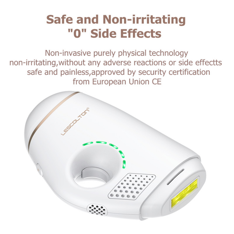 Lescolton naujas nuolatinis IPL epiliatorius plaukų šalinimo lazeriu 600000 blyksnių elektrinis foto moterų neskausmingas plaukų šalinimo aparatas