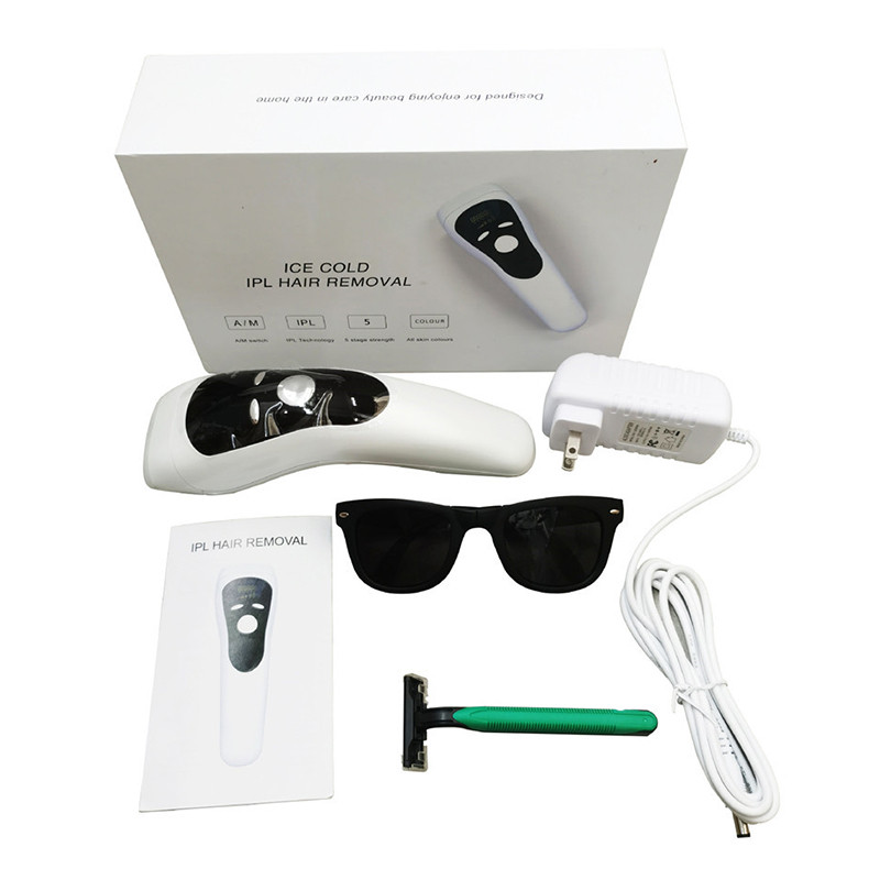 Profesionalus IPL lazerinis epiliatorius, neskausmingas fotoepiliatorius moterims 900000 Flash nuolatinio plaukų šalinimo aparatas Dropshipping