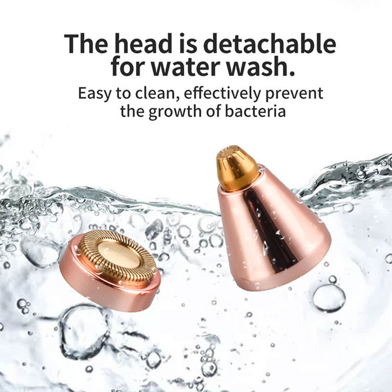 2 viename elektrinė antakių kirpimo mašinėlė moteriška kūno epiliatorius ūsų veido plaukų šalinimas neskausmingas mini barzdaskutės valiklis, įkraunamas USB