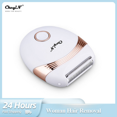 CkeyiN Epilator profesional pentru femei, electric, fără durere, pentru îndepărtarea părului facial pentru femeie, picior de față, bikini, axile, braț, aparat de ras