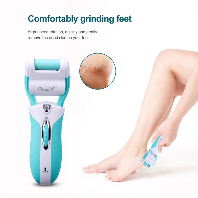 CkeyiN 3 in 1 Moteriškas elektrinis epiliatorius Profesionalus pėdų negyvos odos valiklis veido bikinio plaukelių šalinimas pedikiūro pėdų kirpimo priemonė