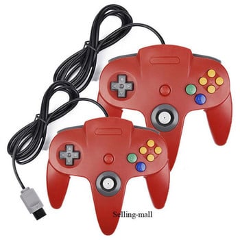 Επαγγελματικό Fashion N64 χειριστήριο Joystick Gamepad Long Wired For Classic Nintendo 64 Παιχνίδια κονσόλας Εργαλείο αξεσουάρ παιχνιδιών